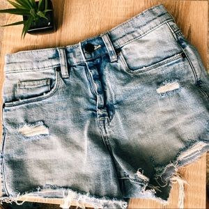 Blank NYC Denim Blue Washed Jean Shorts